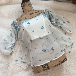 Charlotte Russe Corset Floral Top